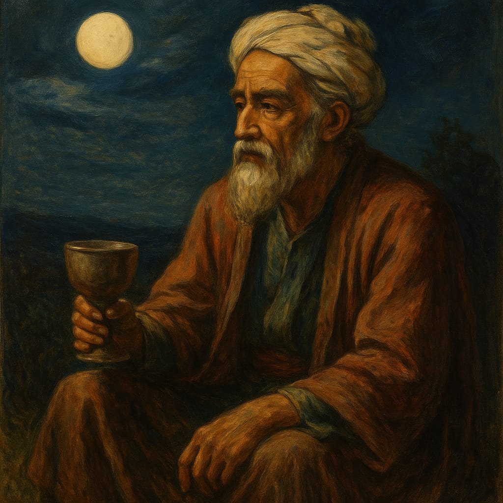 Retrato artístico de Omar Khayyam