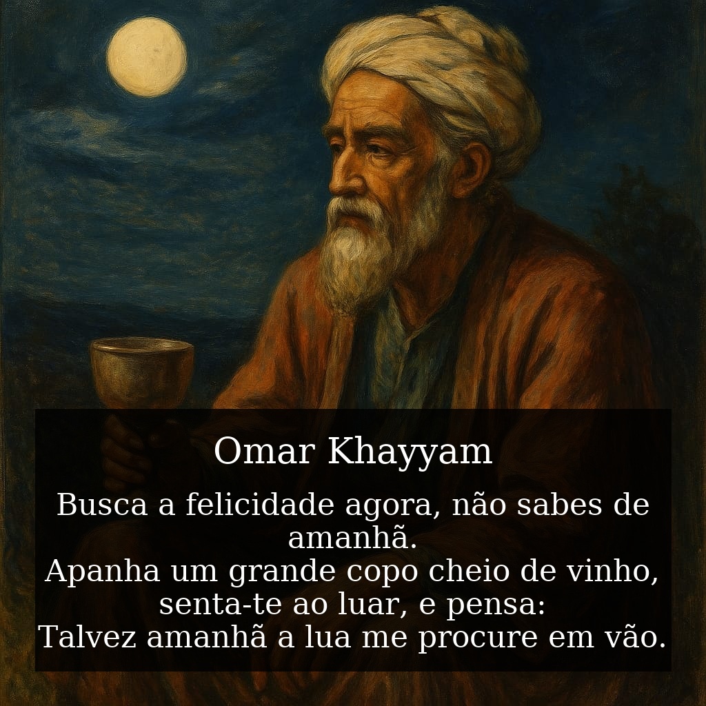 Retrato artístico de Omar Khayyam